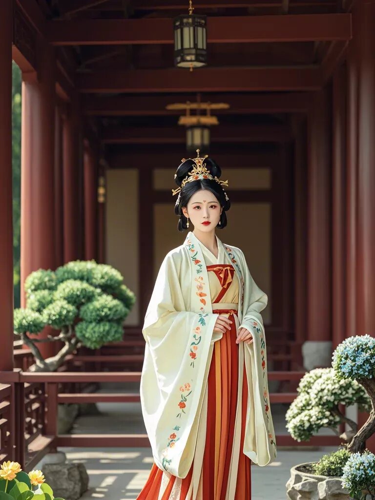 Classic Spring-Autumn Cheongsam with Seven-Quarter Length Sleeves Classic Spring-Autumn Cheongsam with Seven-Quarter Length Sleeves