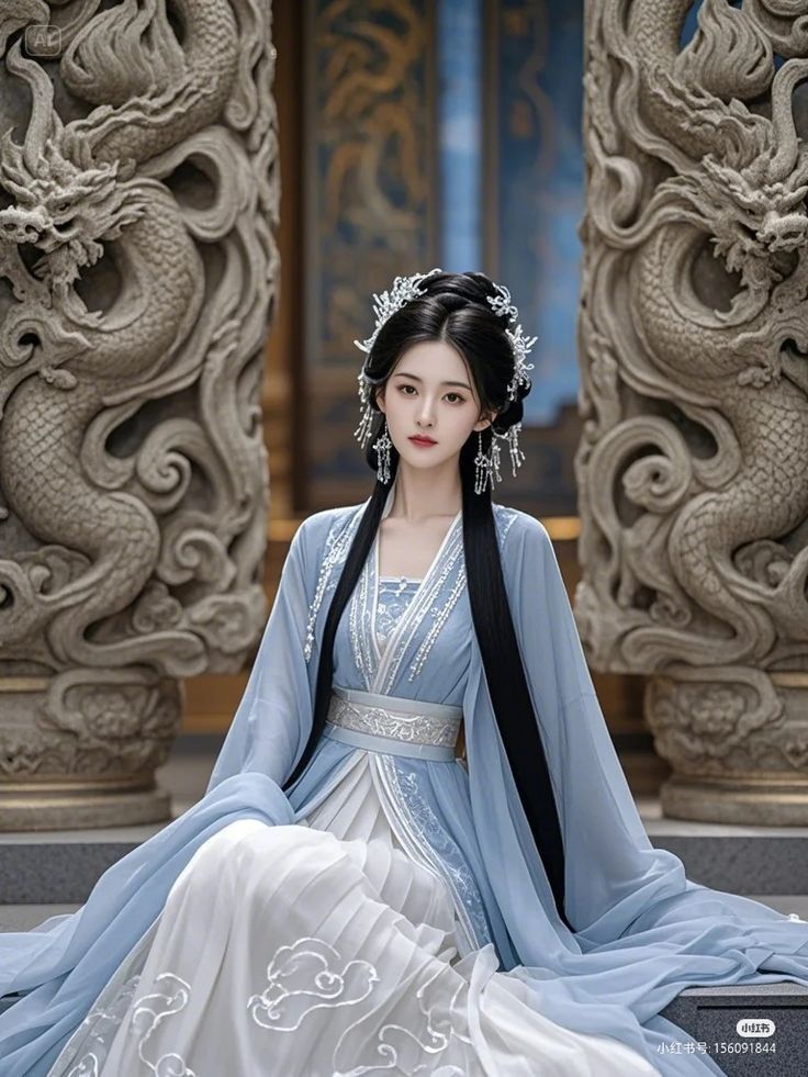 The Splendor of Ming-Style Hanfu:A Green Cloud-肩 Ensemble