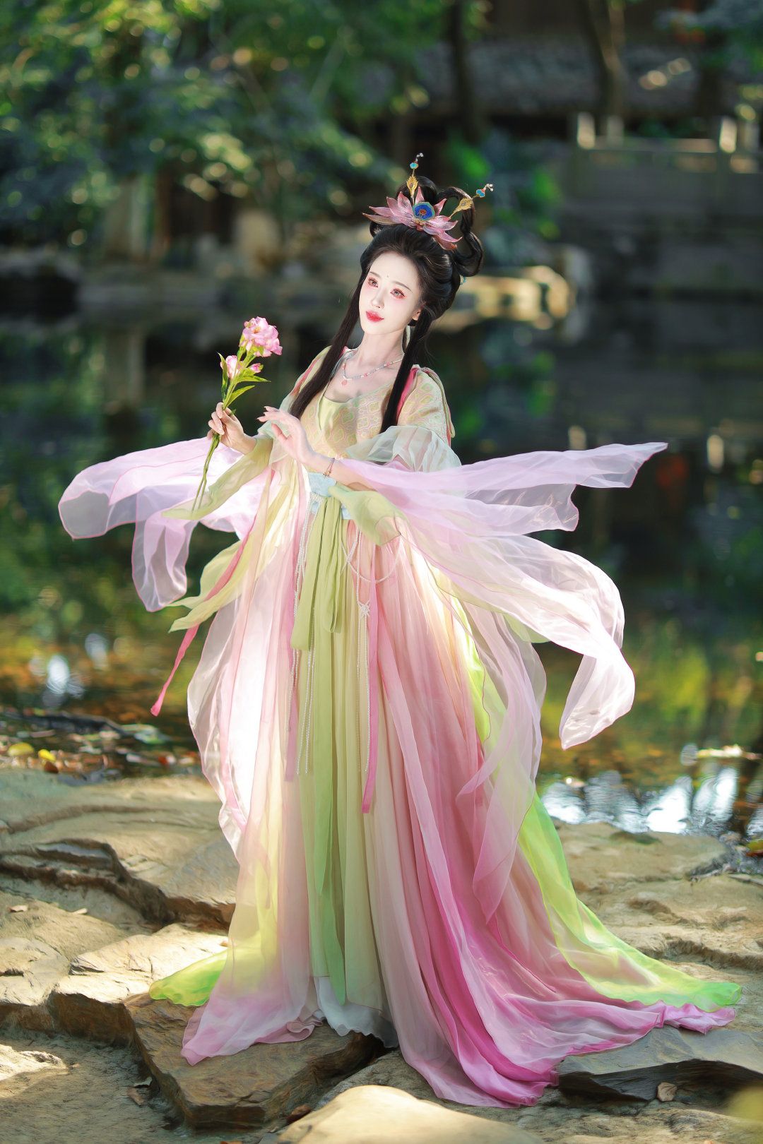 Winter Wrap in Traditional Hanfu Robe for Women