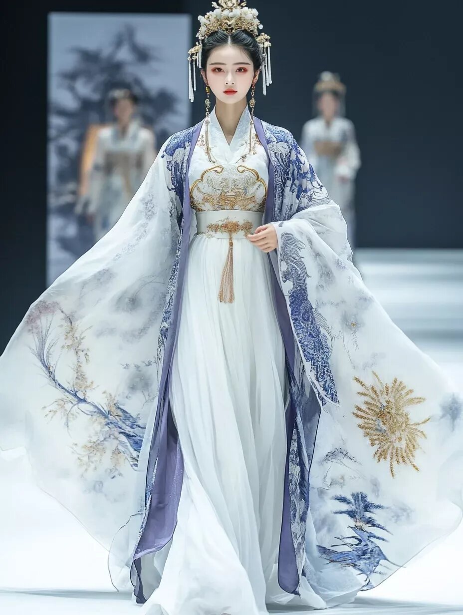 Exploring the Elegance of Girls Hanfu Standing Collar Shirts:A Cultural Journey