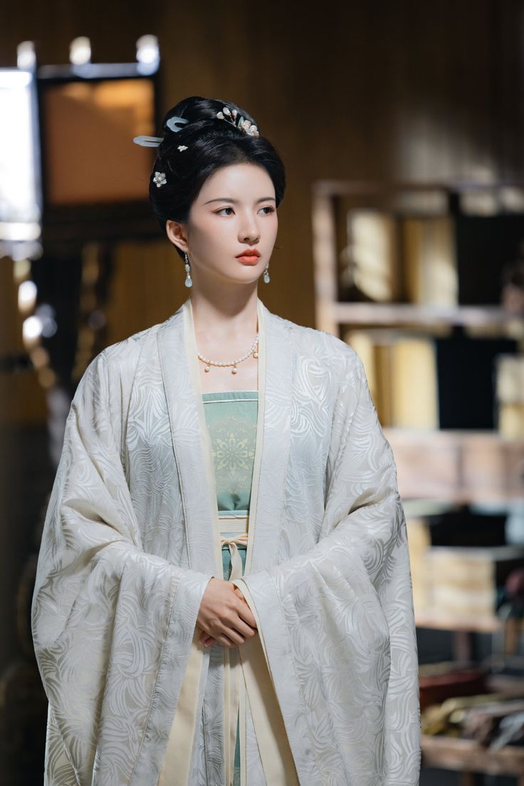The Little Girl in Red Hanfu Shoes