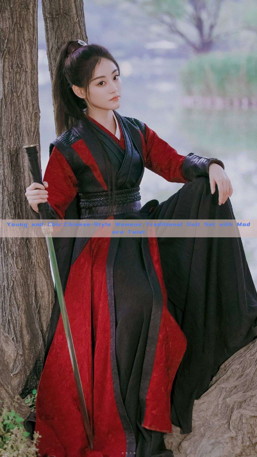 Young and Chic:Chinese-Style Womens Traditional Suit Set with Modern Twist