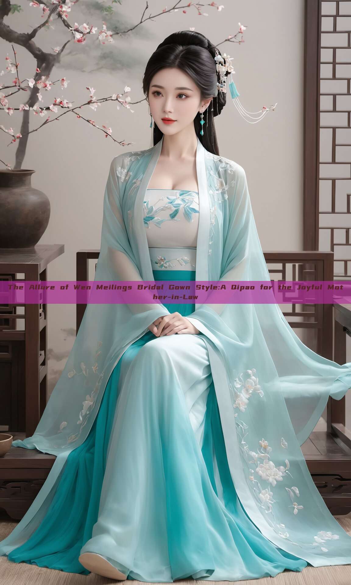 The Allure of Wen Meilings Bridal Gown Style:A Qipao for the Joyful Mother-in-Law