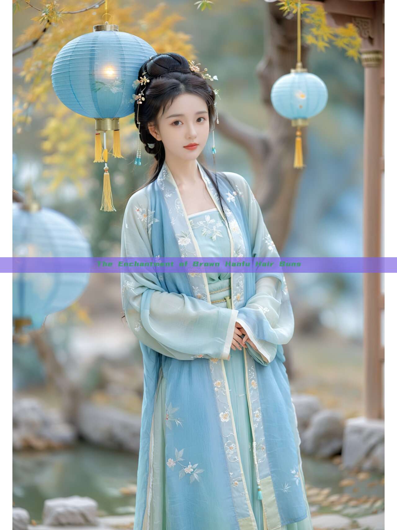 The Enchantment of Brown Hanfu Hair Buns