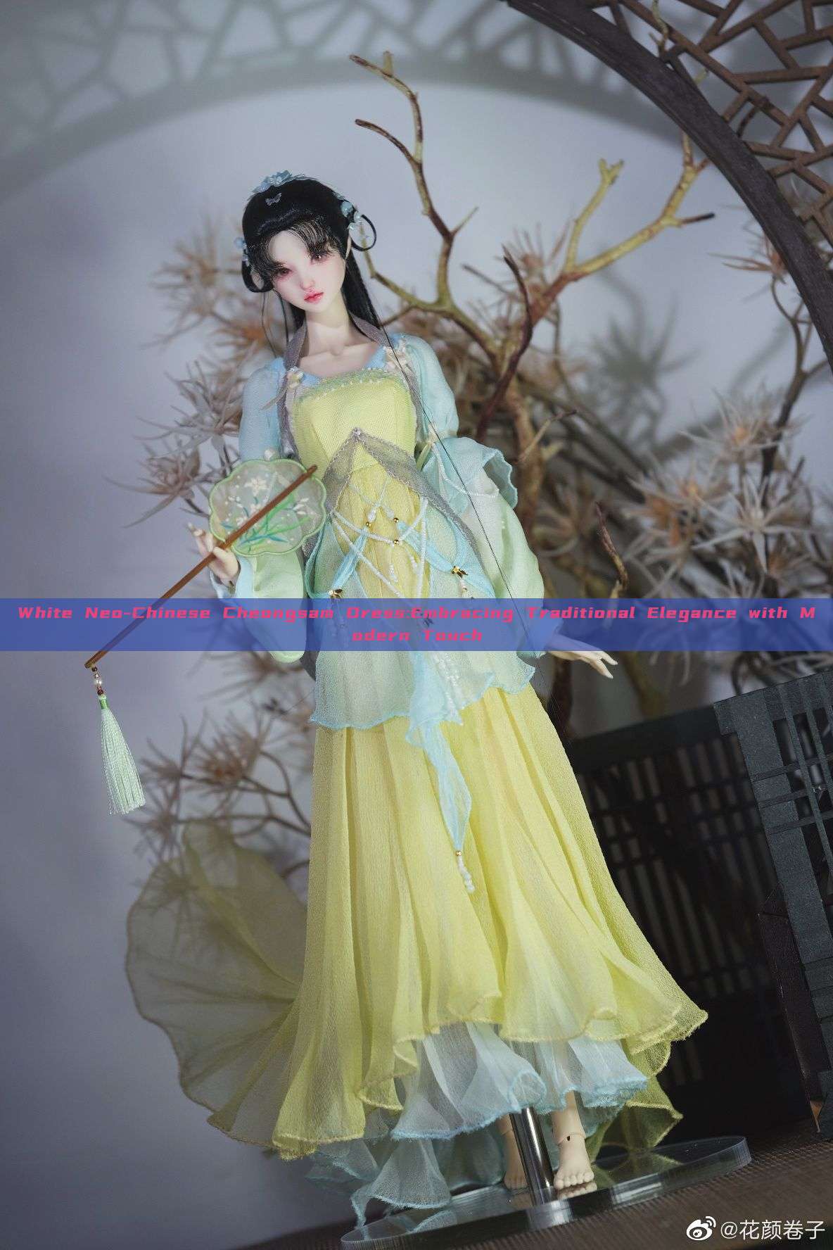 White Neo-Chinese Cheongsam Dress:Embracing Traditional Elegance with Modern Touch White Neo-Chinese Cheongsam Dress:Embracing Traditional Elegance with Modern Touch