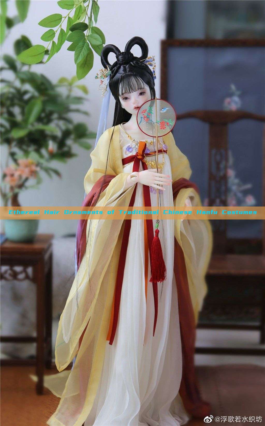 Ethereal Hair Ornaments of Traditional Chinese Hanfu Costumes