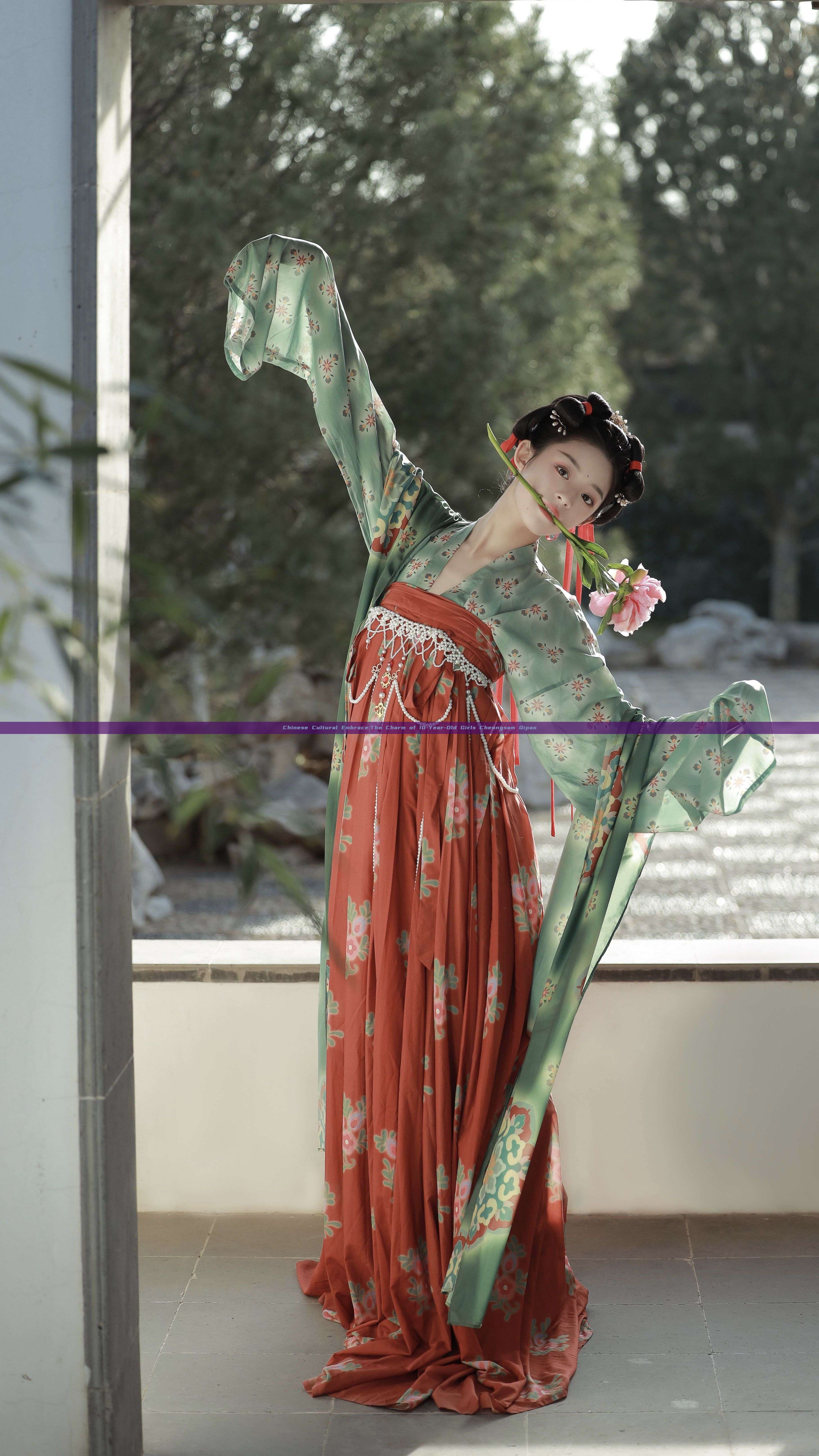 Chinese Cultural Embrace:The Charm of 10-Year-Old Girls Cheongsam Qipao