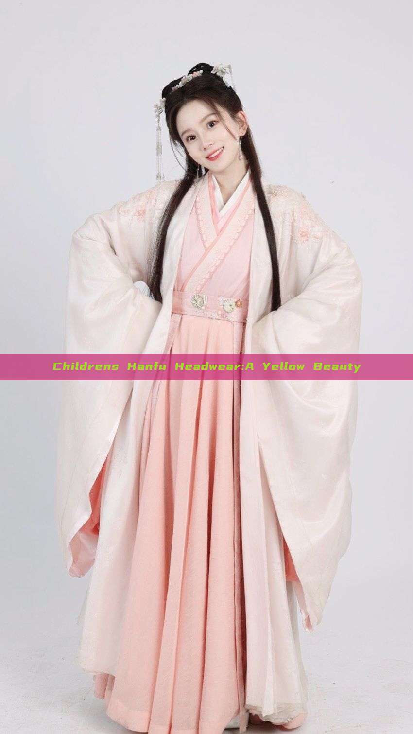Childrens Hanfu Headwear:A Yellow Beauty Childrens Hanfu Headwear:A Yellow Beauty