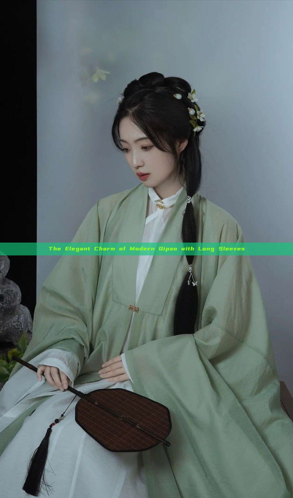 The Elegant Charm of Modern Qipao with Long Sleeves The Elegant Charm of Modern Qipao with Long Sleeves