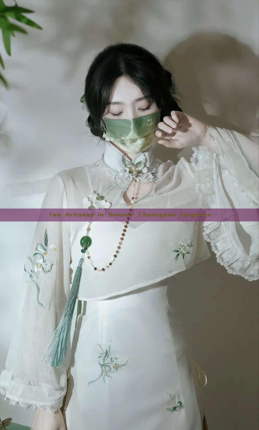 Tea Artisans in Summer Cheongsam Elegance Tea Artisans in Summer Cheongsam Elegance
