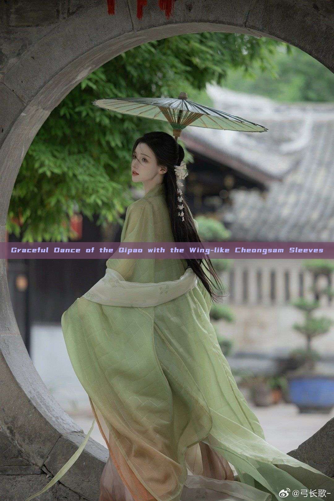 Graceful Dance of the Qipao with the Wing-like Cheongsam Sleeves Graceful Dance of the Qipao with the Wing-like Cheongsam Sleeves